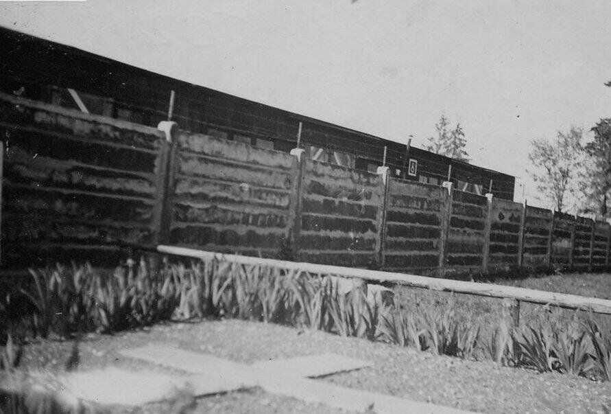 First "official" mass execution at Dachau concentration camp today: 55 Polish intellectuals were shot by the Nazis, against this wall.
