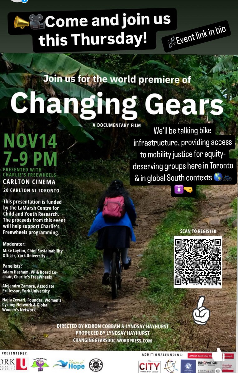 Bicycles & Development (@bicycles4dev) on Twitter photo šØš£š²We are 2 days away from our documentary launch & panel event on #bikeinfrastructure #mobilityjustice #socialinfrastructure only a few tickets left! <a href="/m_layton/">Mike Layton</a> <a href="/BicyclesToronto/">Toronto Bicycles</a> <a href="/TheBikingLawyer/">The Biking Lawyer (Dave Shellnutt)</a> <a href="/CanadianCycling/">Canadian Cycling Mag</a> <a href="/CycleToronto/">Cycle Toronto</a> @BellsonBloor <a href="/CBCAlerts/">CBC News Alerts</a> <a href="/picardonhealth/">AndrĆ© Picard</a> <a href="/ubccss/">UBC Centre for Sport and Sustainability</a> šØš£š²We are 2 days away from our documentary launch & panel event on #bikeinfrastructure #mobilityjustice #socialinfrastructure only a few tickets left! <a href="/m_layton/">Mike Layton</a> <a href="/BicyclesToronto/">Toronto Bicycles</a> <a href="/TheBikingLawyer/">The Biking Lawyer (Dave Shellnutt)</a> <a href="/CanadianCycling/">Canadian Cycling Mag</a> <a href="/CycleToronto/">Cycle Toronto</a> @BellsonBloor <a href="/CBCAlerts/">CBC News Alerts</a> <a href="/picardonhealth/">AndrĆ© Picard</a> <a href="/ubccss/">UBC Centre for Sport and Sustainability</a>