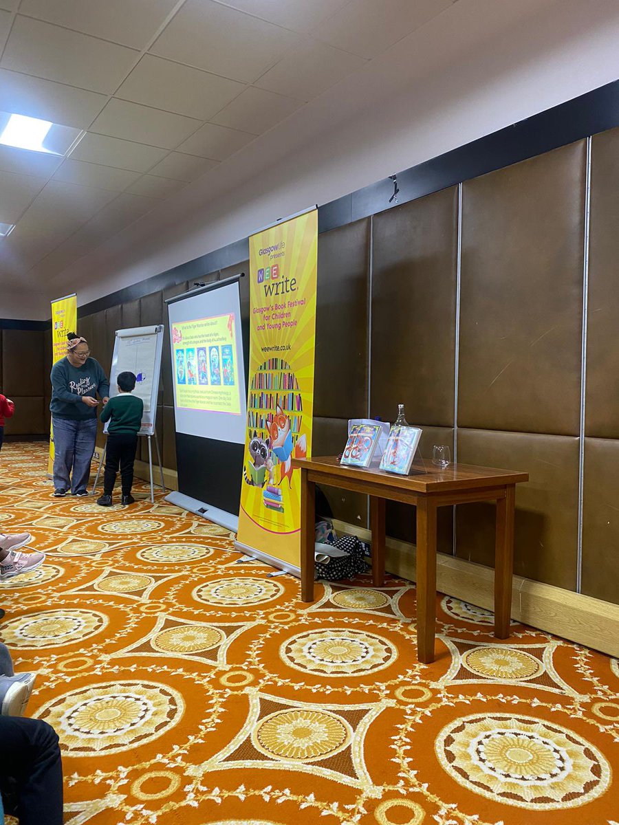 stpatrickspri's tweet image. P3 had a great time at the Mitchell Library meeting Maisie Chan!  We even created our own characters 📖 #WeeWrite @GlasgowLib