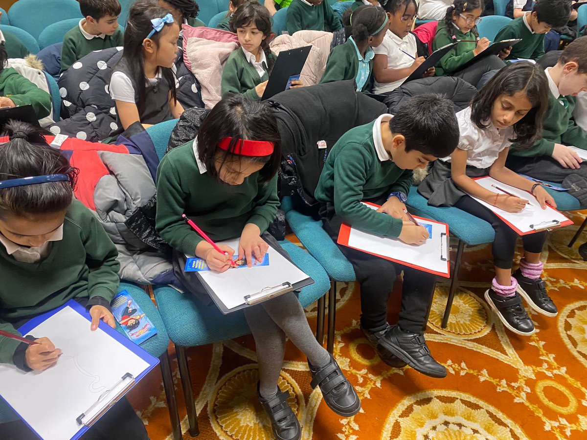 stpatrickspri's tweet image. P3 had a great time at the Mitchell Library meeting Maisie Chan!  We even created our own characters 📖 #WeeWrite @GlasgowLib