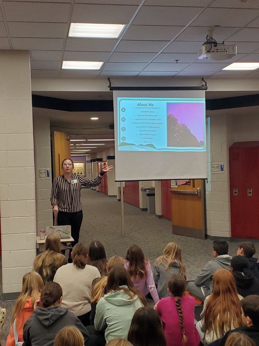 U of I alum, Emma Jilek, shares storm chasing experiences with OQMS <a href="/VORTEXJeff/">Jeff Frame</a> #sd113a #OQMS