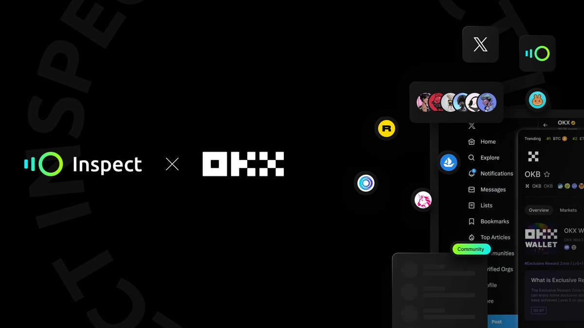 inspectsrun's tweet image. We're excited to announce our partnership with
@okx
@okxweb3
to fuel XSwap! With OKX's DEX API powering deep liquidity, users will enjoy a seamless trading experience with top-notch UI/UX—all directly on X.