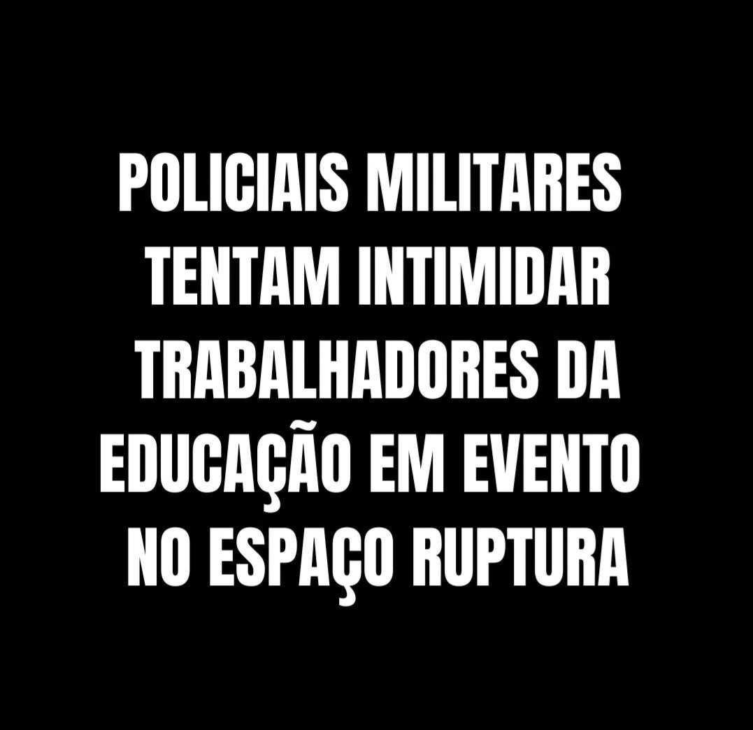 tembaseisso's tweet photo. No dia 09/11, realizamos o 6°
encontro de nosso Ciclo de Debates Sobre Lutas Sociais com o tema "Lutas na educação: desafios e formas de organização" no espaço Ruptura, cujo convite público já havia sido comunicado em nossas redes+ https://t.co/rEiM1BHWO4