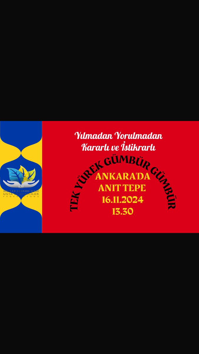 #16KasımANKARAdayız
100 bin Usta öğretici Anıttepe'de tek yürek,tek yumruk ✊ 
<a href="/showTv/">Show TV</a>
<a href="/KanalD/">Kanal D</a>
<a href="/kanal7/">Kanal 7</a>
<a href="/ulusalkanal/">Ulusal Kanal</a>
<a href="/AtvHaberTurkiye/">Atv Haber</a>
<a href="/nowhaber/">NOW HABER</a>
<a href="/trthaber/">TRT HABER</a>
<a href="/trt1/">TRT 1</a>
<a href="/tv5televizyonu/">TV5</a>
<a href="/halktvcomtr/">Halk TV</a>
<a href="/tgrthabertv/">TGRT HABER</a>
<a href="/startv/">STAR TV</a>
<a href="/cnnturk/">CNN TÜRK</a>
<a href="/ahaber/">A Haber</a>
<a href="/HaberturkTV/">Habertürk TV</a>
<a href="/beyaztv/">BEYAZ TV</a>
<a href="/ihacomtr/">İhlas Haber Ajansı</a>
<a href="/Hurriyet/">Hürriyet.com.tr</a>
<a href="/milliyet/">milliyet.com.tr</a>