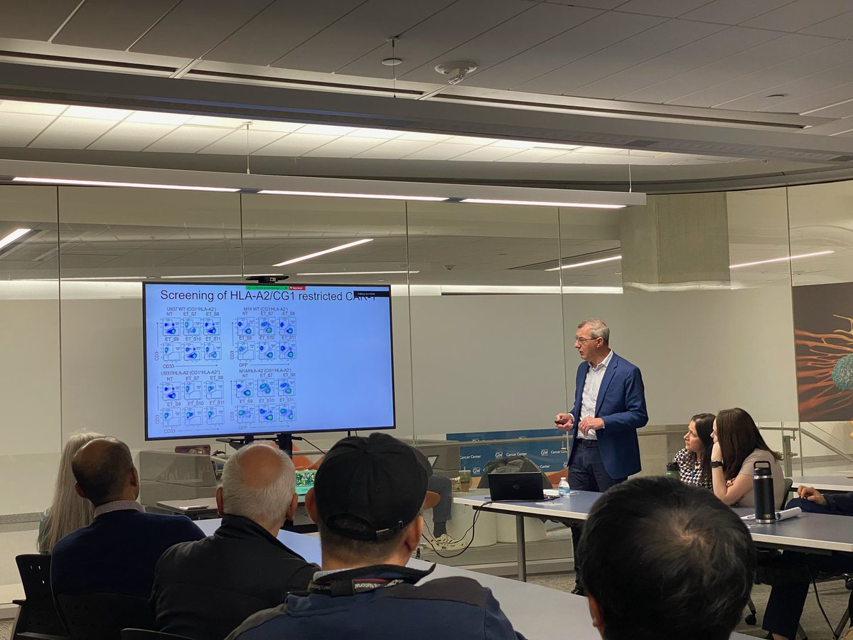 Amazing to host Dr. Pietro Dotti at the GWU Cancer Center Seminar. What an presentation - a tour de force in advancing CAR T cell therapy research. Truly inspiring insights and breakthroughs! <a href="/GWtweets/">GW University</a> <a href="/GW_IBS/">GW Integrated Biomedical Sciences</a> <a href="/GWSMHS/">GW SMHS</a>