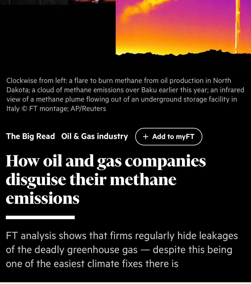 Oil and gas companies hiding their methane emissions… of course they are!

Not hard in Australia given they’re not even measured.

Instead they rely on assumptions, made up by, you guessed it… the oil and gas industry. 

ft.com/content/374e78…