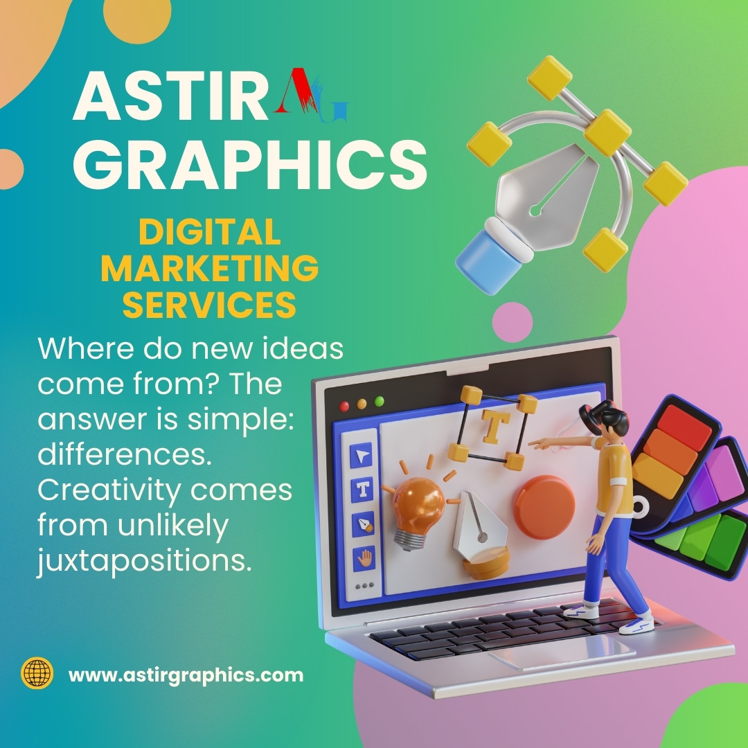 AstirGraphics's tweet photo. Where do new ideas come from? The answer is simple: differences. Creativity comes from unlikely juxtapositions. #Creativity #NewIdeas #Innovation #Juxtapositions #UnlikelyConnections #ThinkingDifferently #Originality #CreativeThinking #Inspiration #OutOfTheB #astirgraphic https://t.co/fV1SYmLh0y
