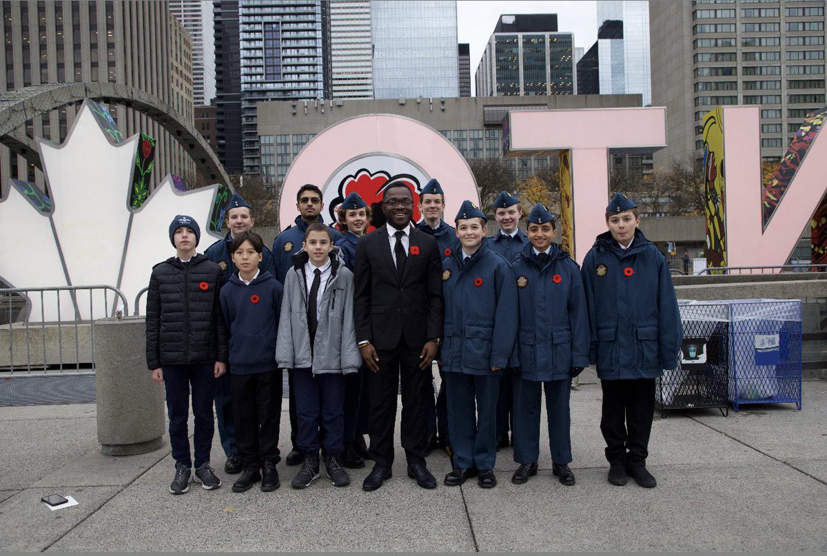 Yesterday, on Remembrance Day I had the honour of laying a wreath on behalf of the “Youth of Toronto” as well as recite the poem “Commitment to Remember” in both French and English at the <a href="/cityoftoronto/">City of Toronto 🇨🇦</a> service. It is always a humbling experience.

#LestWeForget #CanadaRemembers