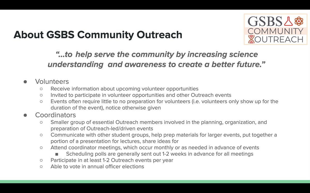 GSBS Community Outreach tweet media