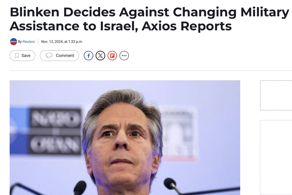 Surprise! <a href="/JoeBiden/">Joe Biden</a>'s "30-day deadline" for "Israel" to allow aid into Gaza, or face restrictions on military aid, turned out to be exactly the disgusting electioneering lie we said it would be. Biden plans to continue the mass slaughter to his last minute usnews.com/news/world/art…