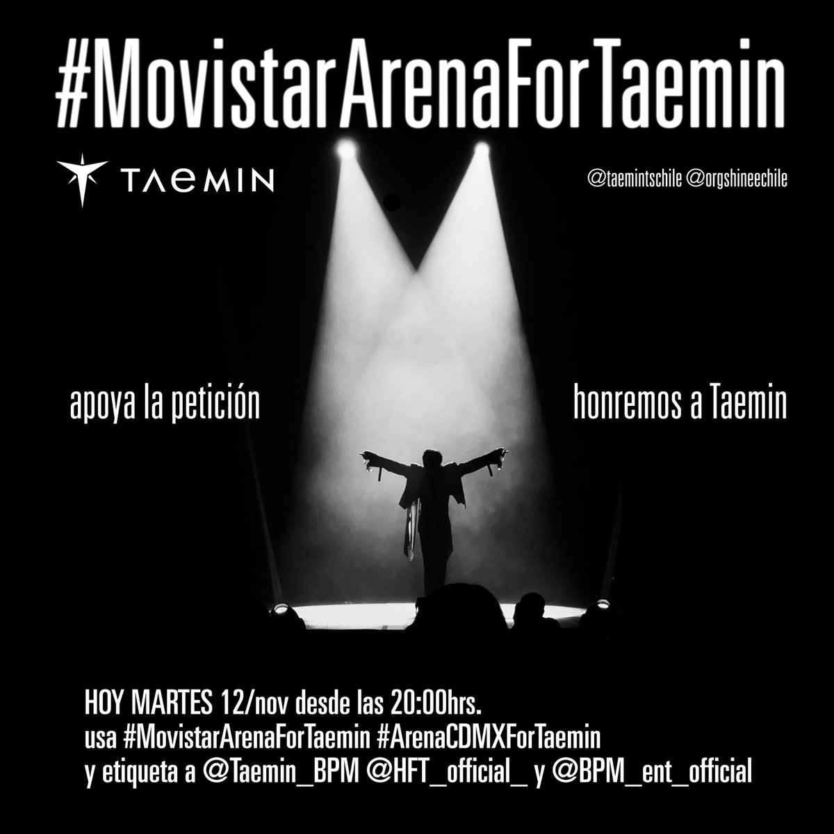 TaemintsChile's tweet photo. El Teatro Caupolicán no es un recinto apto para la trayectoria y calidad artística de TAEMIN.

Como @orgshineechile, pedimos el traslado de Ephemeral Gaze al Movistar Arena.

#MovistarArenaForTaemin #ArenaCDMXForTaemin
@TAEMIN_BPM
@HFT_official_
@bpmentofficial https://t.co/D3HKnyYJa6