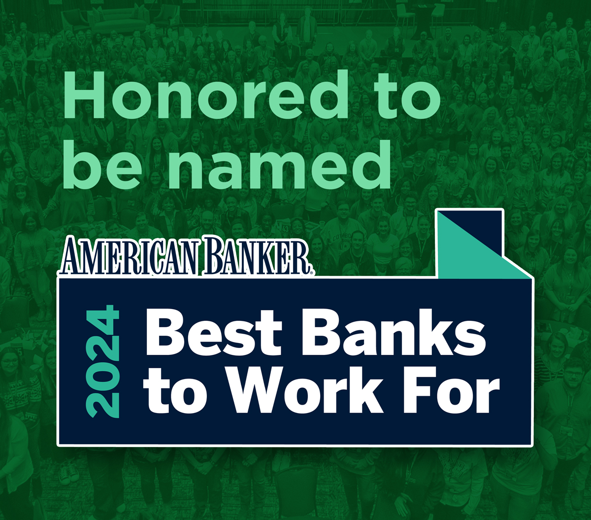 Honored to be named one of <a href="/AmerBanker/">American Banker</a>'s Best Banks to Work For—6 years running! 🎉 We're #25 of 90, thanks to our amazing team and thriving culture. 💚 See the full list: americanbanker.com