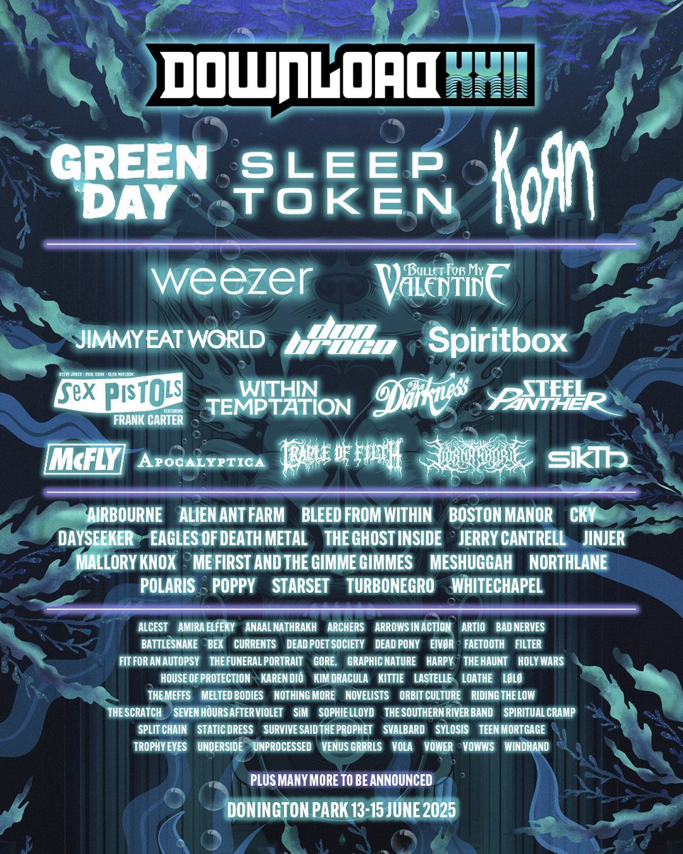 Sleep Token (@sleep_token) on Twitter photo Come June, <a href="/DownloadFest/">Download Festival</a> shall gather in Worship.
Tickets shall be made available from Thursday evening at the hour of 9pm.
Prepare. Come June, <a href="/DownloadFest/">Download Festival</a> shall gather in Worship.
Tickets shall be made available from Thursday evening at the hour of 9pm.
Prepare.
