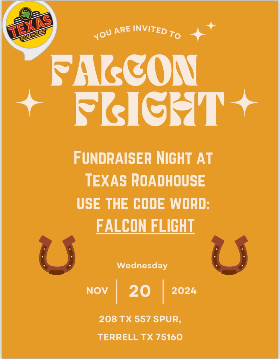 Falcon Flight: Freshman Mentorship Program (@northforneyfmp) on Twitter photo Come support us at our Texas Roadhouse (Terrell) fundraiser on Wednesday, November 20th! Mention the code words “Falcon Flight” to your waiter for our program to receive a percentage of your bill. <a href="/NFHS_TrueNorth/">North Forney HS</a> <a href="/DrPattonNFHS/">Dr. Djara Patton</a> <a href="/MrJMMood/">Jason Mood</a> <a href="/forneyisd/">ForneyISD</a> <a href="/justinwterry/">Justin Terry</a> Come support us at our Texas Roadhouse (Terrell) fundraiser on Wednesday, November 20th! Mention the code words “Falcon Flight” to your waiter for our program to receive a percentage of your bill. <a href="/NFHS_TrueNorth/">North Forney HS</a> <a href="/DrPattonNFHS/">Dr. Djara Patton</a> <a href="/MrJMMood/">Jason Mood</a> <a href="/forneyisd/">ForneyISD</a> <a href="/justinwterry/">Justin Terry</a>
