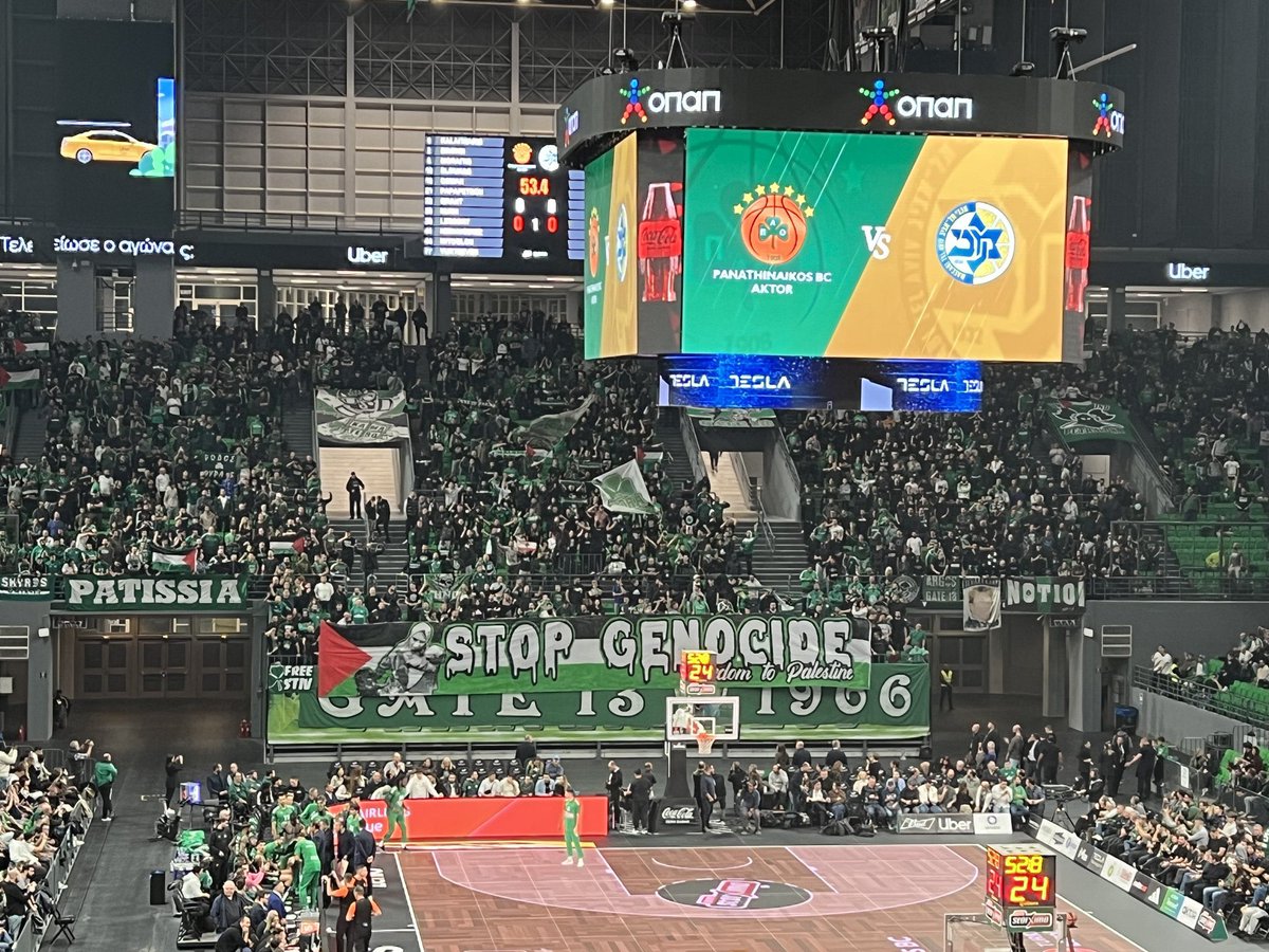 mikrosAlexis's tweet photo. Panathinaikos - Maccabi
GATE-13 🇵🇸 
#paobcaktor #paobc https://t.co/JlgcxyjUJN