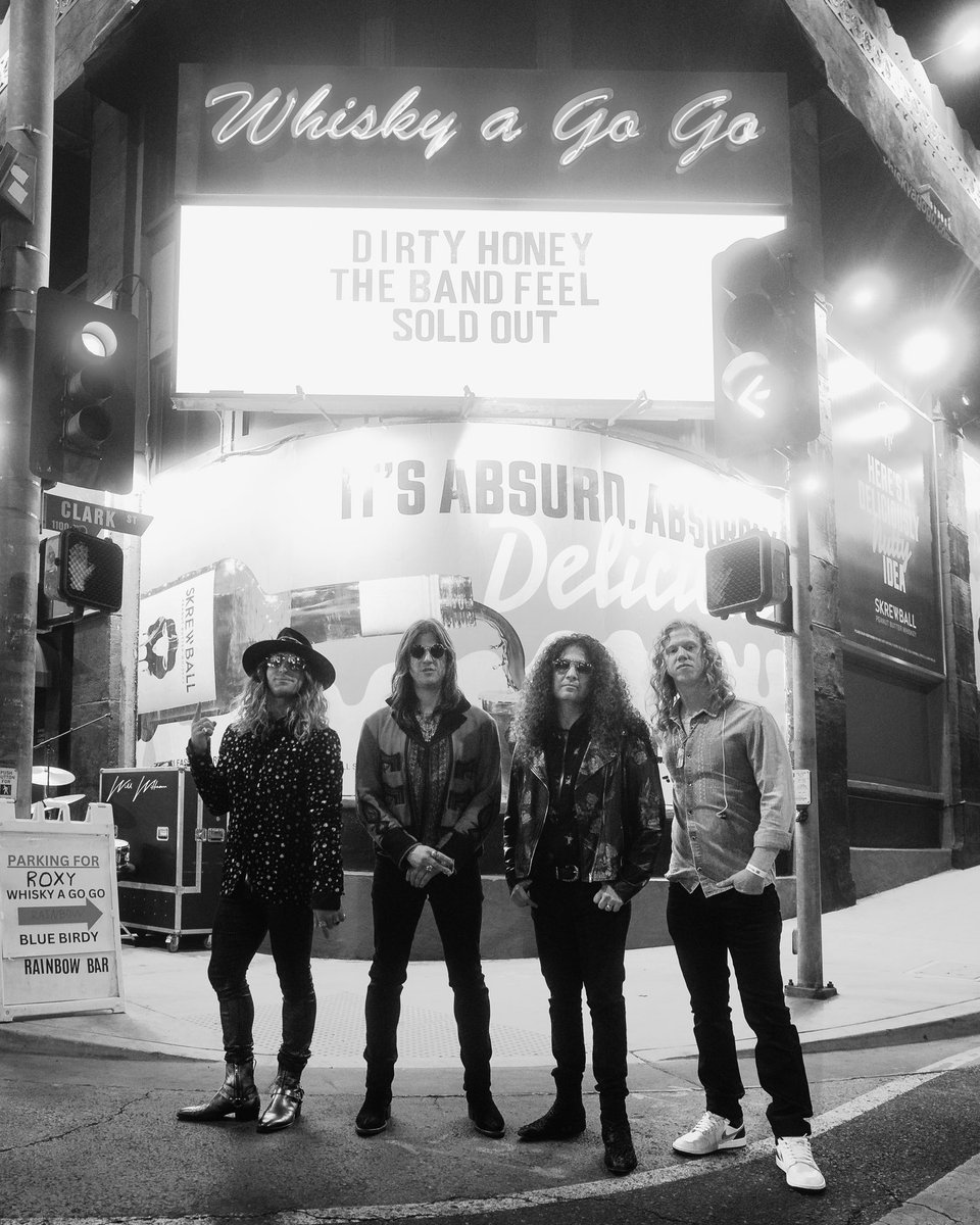 DirtyHoneyBand's tweet photo. Dirty F***ing Honey 🍯‼️

Thank you to our incredible fans, family and friends who came out to the final run of the #CantFindTheBrakesTour and our two sold out #ComingHome shows in LA. We love you!

📷 Will Wittmann https://t.co/DryeZRZ3ZC