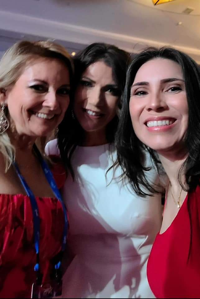 EvaSaraLandau's tweet photo. Congratulations to former #SouthDakota Governor @KristiNoem on being selected as the new Secretary of Department of Homeland Security in President @realDonaldTrump's administration. 

Congratulations on behalf of the entire #LAFT #LatinoAmericansForTrump team from #Nevada. https://t.co/5wV9r4r59F