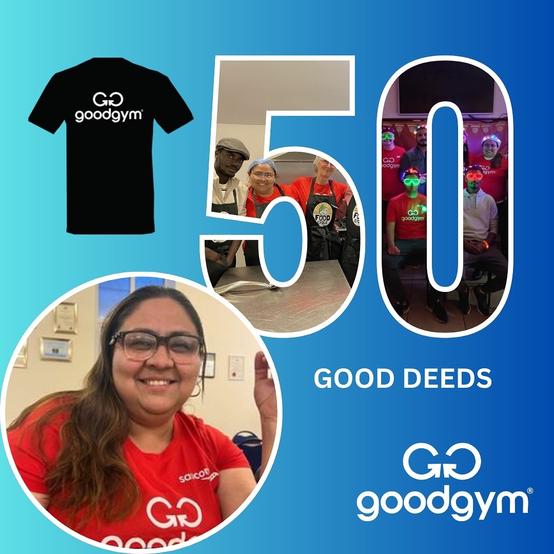 🎉🎉MAYRA🎉🎉 Congratulations to Mayra for becoming our latest black T-shirt legend, having completed 50 tasks with <a href="/goodgym/">GoodGym</a> ! 🎊😍🙌🏻 instagr.am/p/DCSSXp4NQmq/