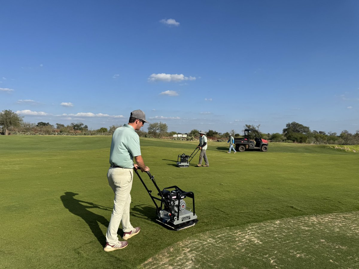 Working towards  s m o o t h  on the new grass.