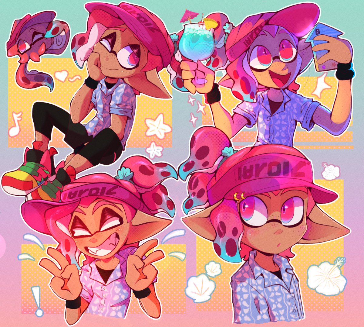 Aloha~! ✨🎶🌺 #coroika #splatoon