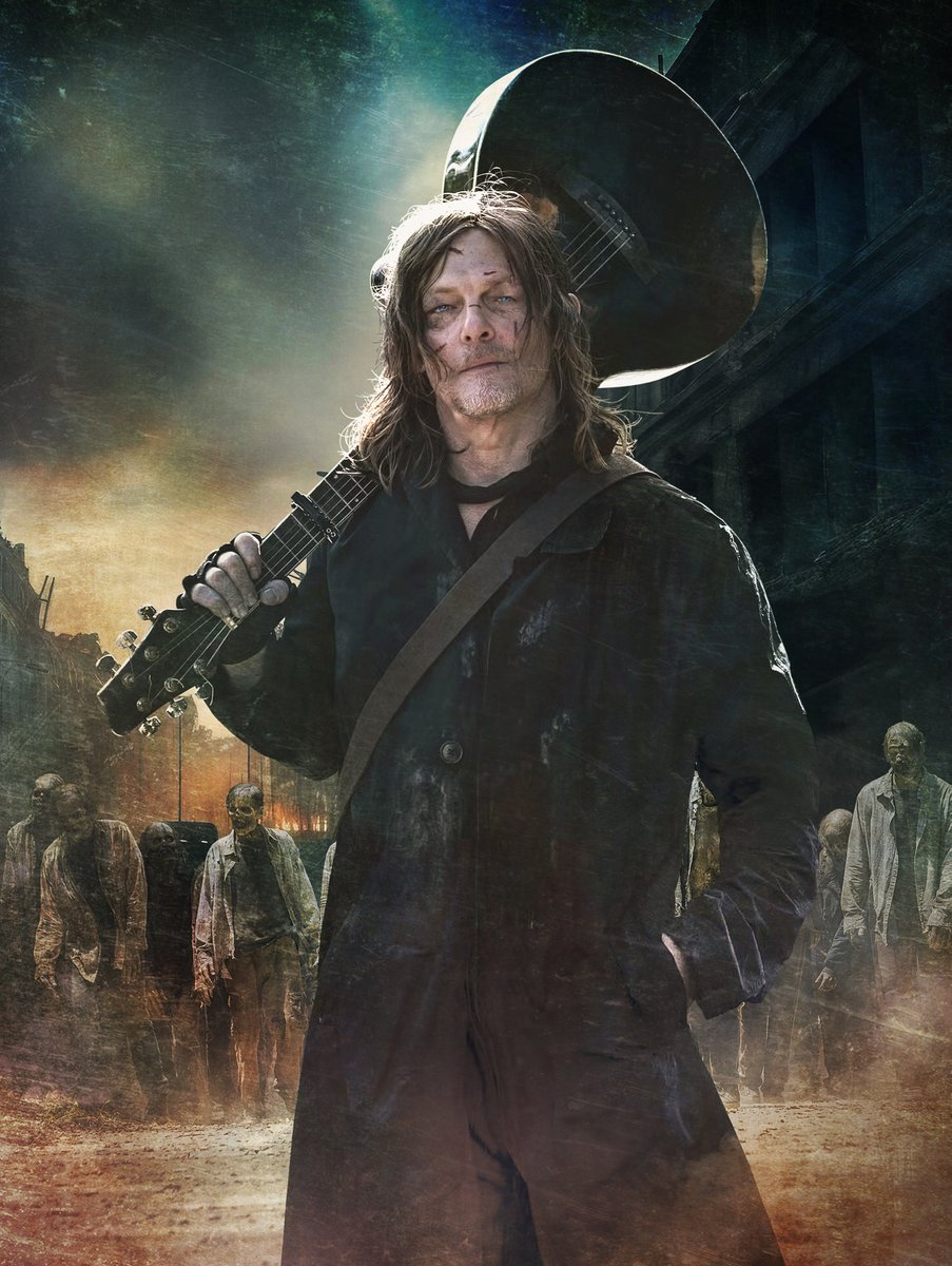 CarrionTrilevel's tweet image. #Day3846 #TWD #TuesDaryl

   Pic 3,846 #DarylDixon @wwwbigbaldhead 

   The guitar man ..