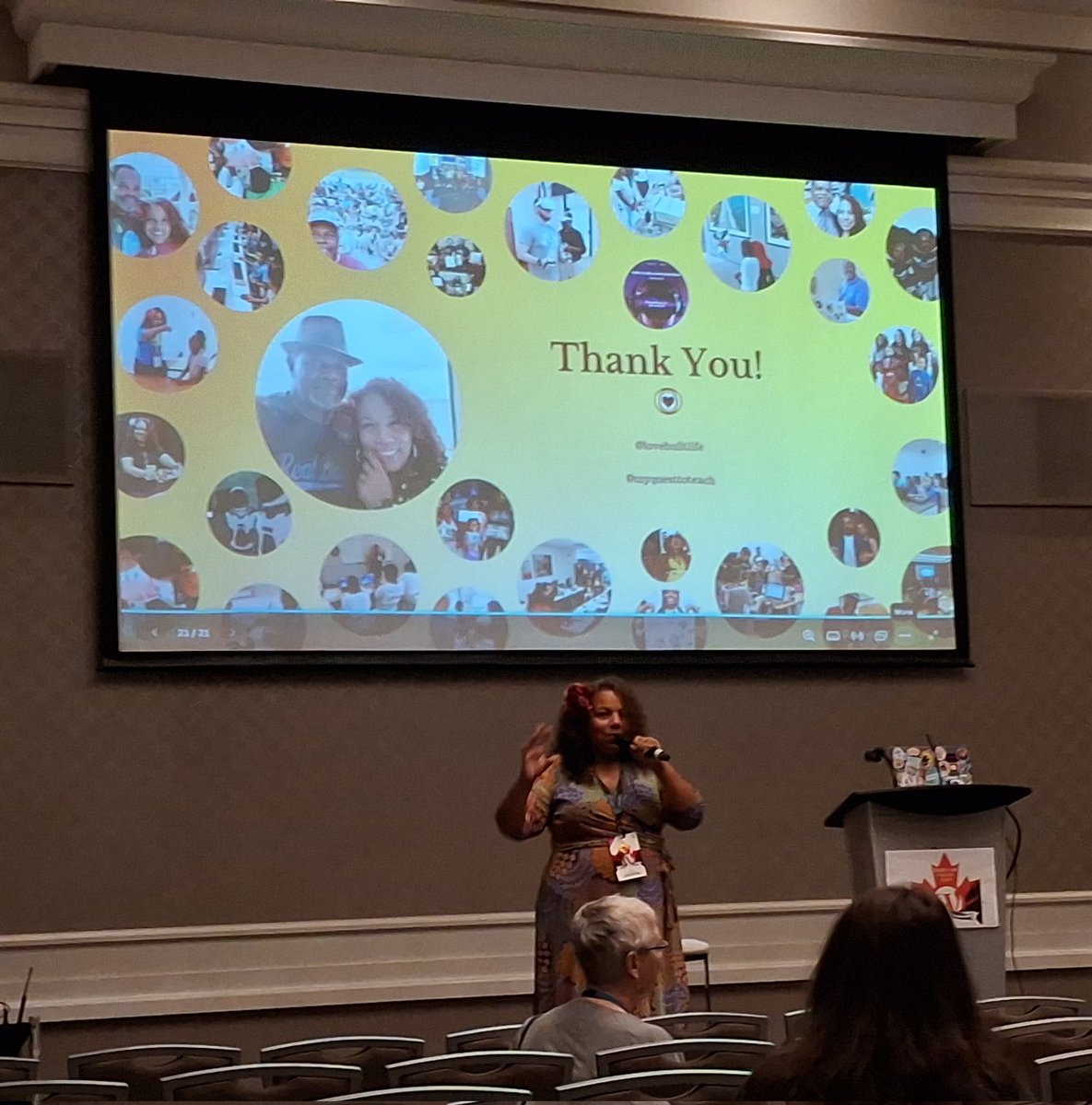 wmjackson's tweet photo. WordCamp Canada @LoveBuiltLife of
LoveBuilt Life LLC making history as First Afro-Latina speaking at #WCEH
#afrolatina #PuertoRico #puertorican #Latina #latinaintech #WPLATAM
#lovebuiltlife https://t.co/Xeo5LhKIvq