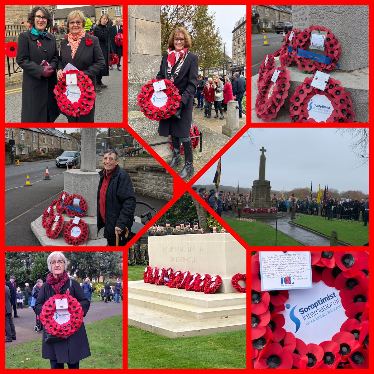 Across our district we laid wreaths to Remember ‘those who gave their tomorrow’s for our today’s’. #Harrogate #Knaresborough, #Ripon, #Wetherby, #Summerbridge and the Commonwealth War Graves at #Stonefall <a href="/CWGC/">Commonwealth War Graves</a> #LestWeForget