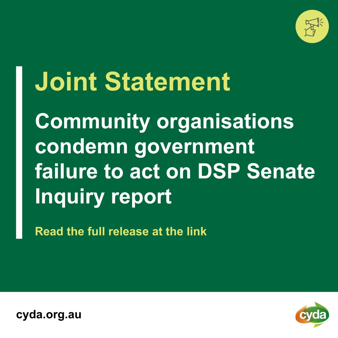 Last week, the Australian Government released its official response to a Senate Inquiry report into the #DisabilitySupportPension.

Today, we express alarm at the Government’s dismissal of the report’s recommendations.

More here: tinyurl.com/bdzhpm6y 

<a href="/PWDAustralia/">People with Disability Australia (PWDA)</a> <a href="/ACOSS/">ACOSS</a>