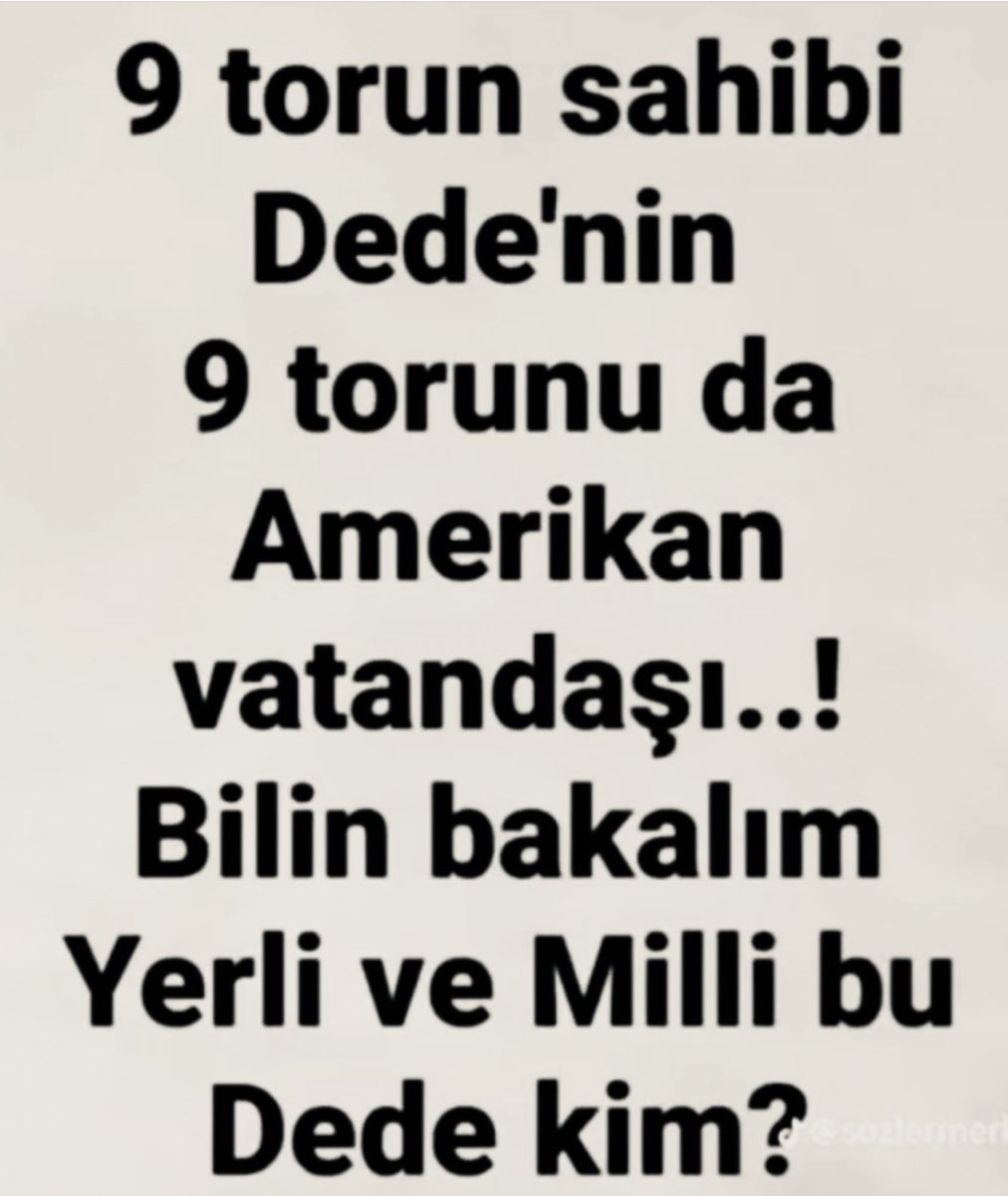 Bilin bakalım?