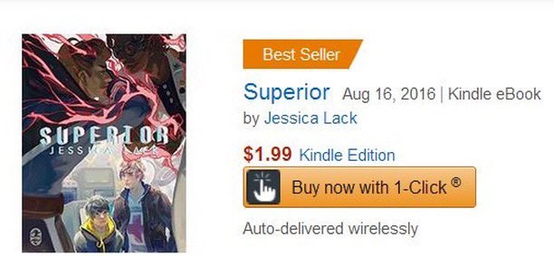 DaveLack's tweet photo. In defiance of intolerant elections (and because it has been a while since I've hyped my awesome daughter.)

My kid Jessica wrote an amazing YA LGBTQ+ Amazon "Best Seller" novella, "Superior." 

Please support alt voices

https://t.co/kyETaxPFmg https://t.co/XPrXXpf2NE