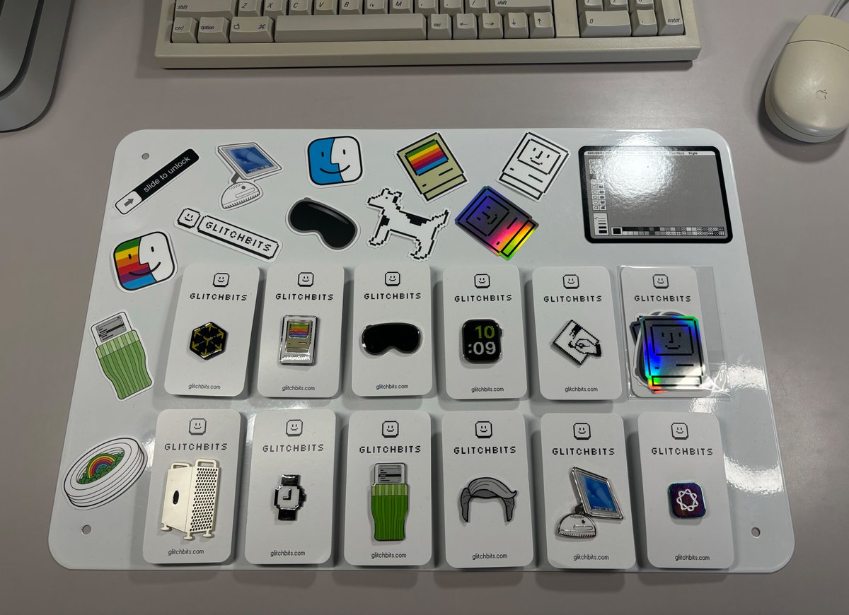 Mr. Macintosh (@classicii_mrmac) on Twitter photo YES! <a href="/glitchbits_/">Glitchbits</a> WWDC24 Pin set has arrived!!!
Thank you Straton Roberts😀❤️
My favorite is the Macintosh 40th Anniversary Mac, with the Mac Pro coming in a close 2nd.👍 YES! <a href="/glitchbits_/">Glitchbits</a> WWDC24 Pin set has arrived!!!
Thank you Straton Roberts😀❤️
My favorite is the Macintosh 40th Anniversary Mac, with the Mac Pro coming in a close 2nd.👍
