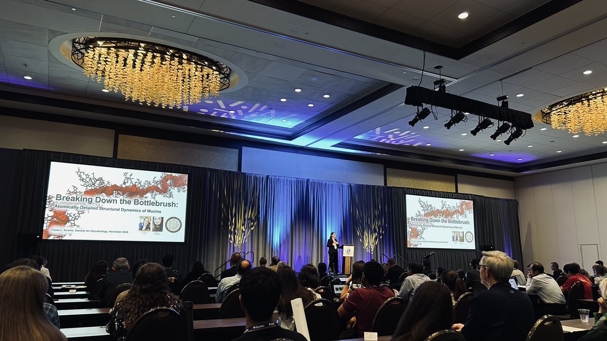 Iain Wilson 🏴🇦🇹 (@iainwil92988866) on Twitter photo Computational glycoscience at #sfg2034: @fiona_chembot Fiona Kearns from <a href="/RommieAmaro/">Rommie Amaro</a> group talks about simulation of the conformation of mucins. Computational glycoscience at #sfg2034: @fiona_chembot Fiona Kearns from <a href="/RommieAmaro/">Rommie Amaro</a> group talks about simulation of the conformation of mucins.