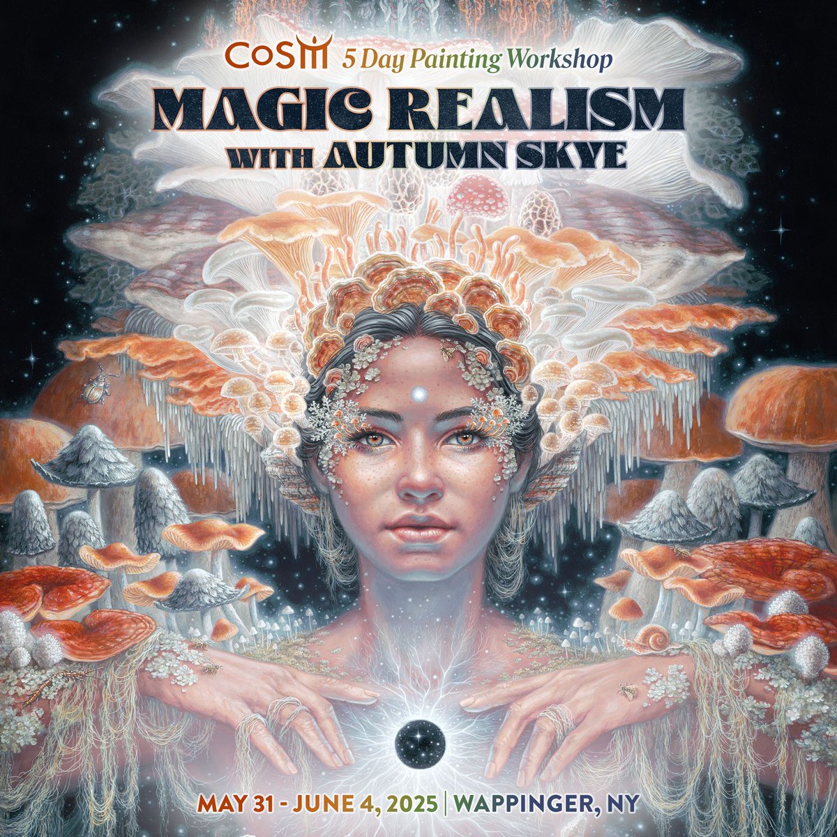 sacredmirrors's tweet photo. Magic Realism 
 5 Day Painting Workshop with @autumnskyeart
May 31 - June 4, 2025

Over five days, students will explore their own unique expression, and bring their vision into form on their Canvas.
Reserve your spot > https://t.co/CzBuJA9k0D https://t.co/TwHGI41TlS