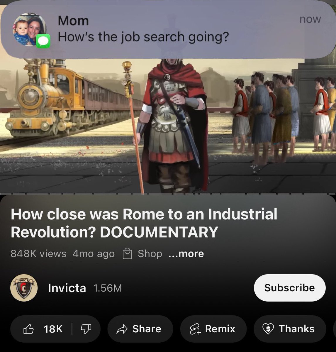 UpdatingOnRome's tweet image. Not well Mom