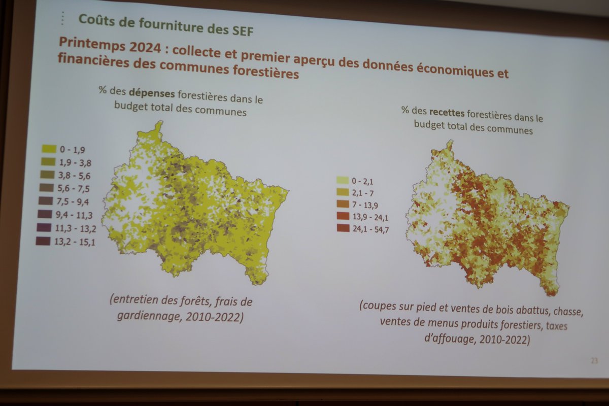 Reprise en début d'après-midi et place à l'économie avec <a href="/SergioMGarcia/">Serge Garcia</a> du @beta_economics sur les perceptions et valorisation des services écosystémiques dans les forêts du Grand Est avec l'exemple du projet de recherche PERCEVAL mené dans le cadre du <a href="/ProgrammeTETRAE/">TETRAE</a>