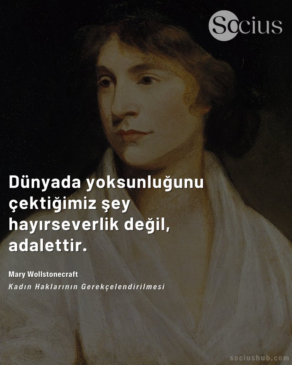 "Dünyada yoksunluğunu çektiğimiz şey hayırseverlik değil, adalettir."