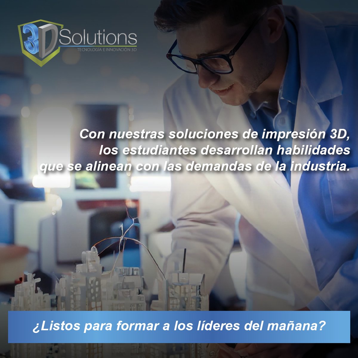 La impresión 3D transforma la educación al desarrollar habilidades prácticas y creatividad en estudiantes 👩‍🔬👨‍🔧 ¡Descubre cómo integrar esta tecnología en tu plan educativo con @3D_Solutions! 🌍 #EduTech #Impresión3D #Futuro