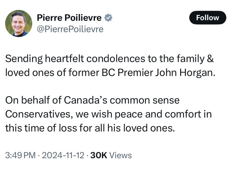 This vile piece of shit put his latest political slogan in a message of condolence.