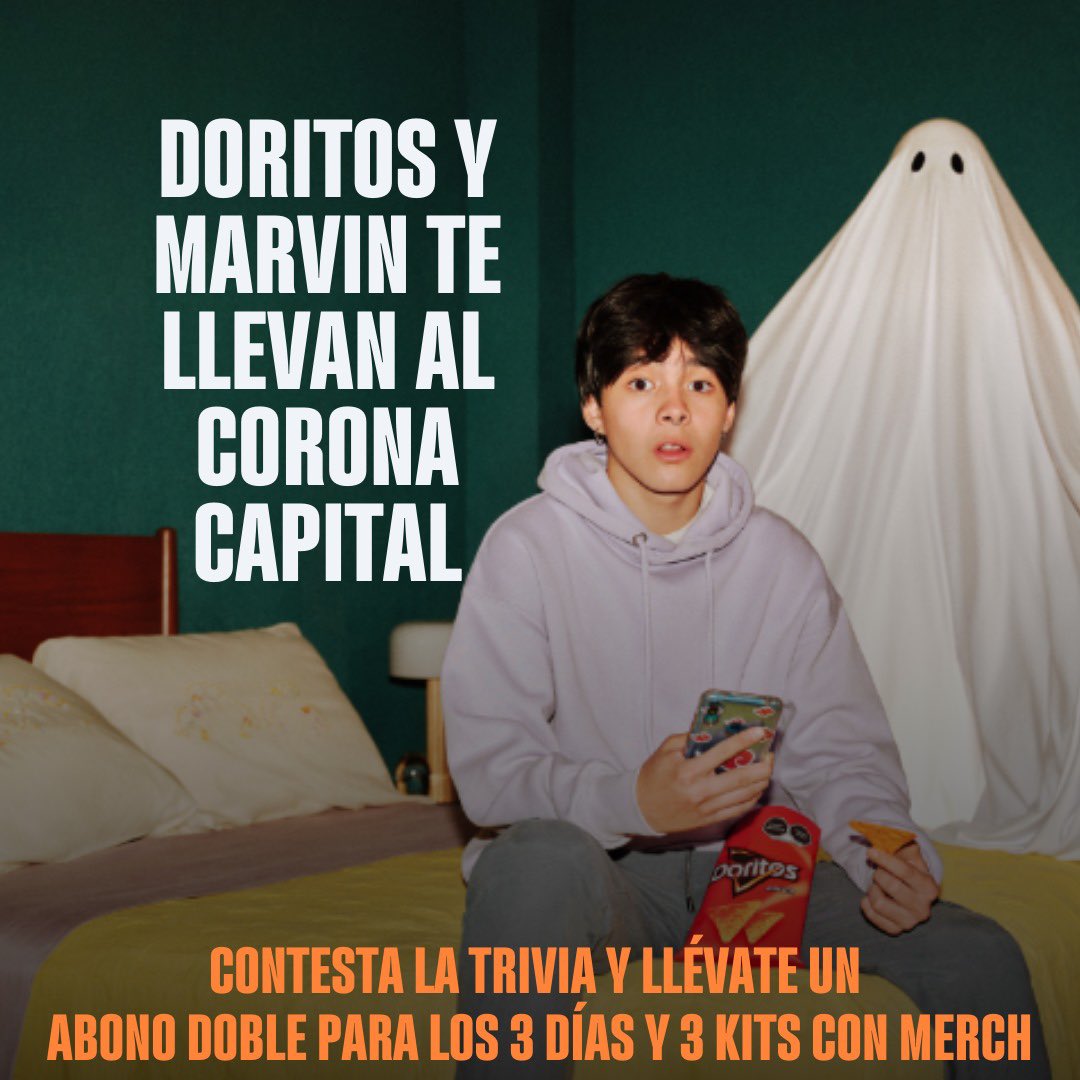 RevistaMarvin's tweet image. Acuérdense que somos amix y por eso #MarvinMeLleva. 
@Doritos_Mx 
@CoronaCapital