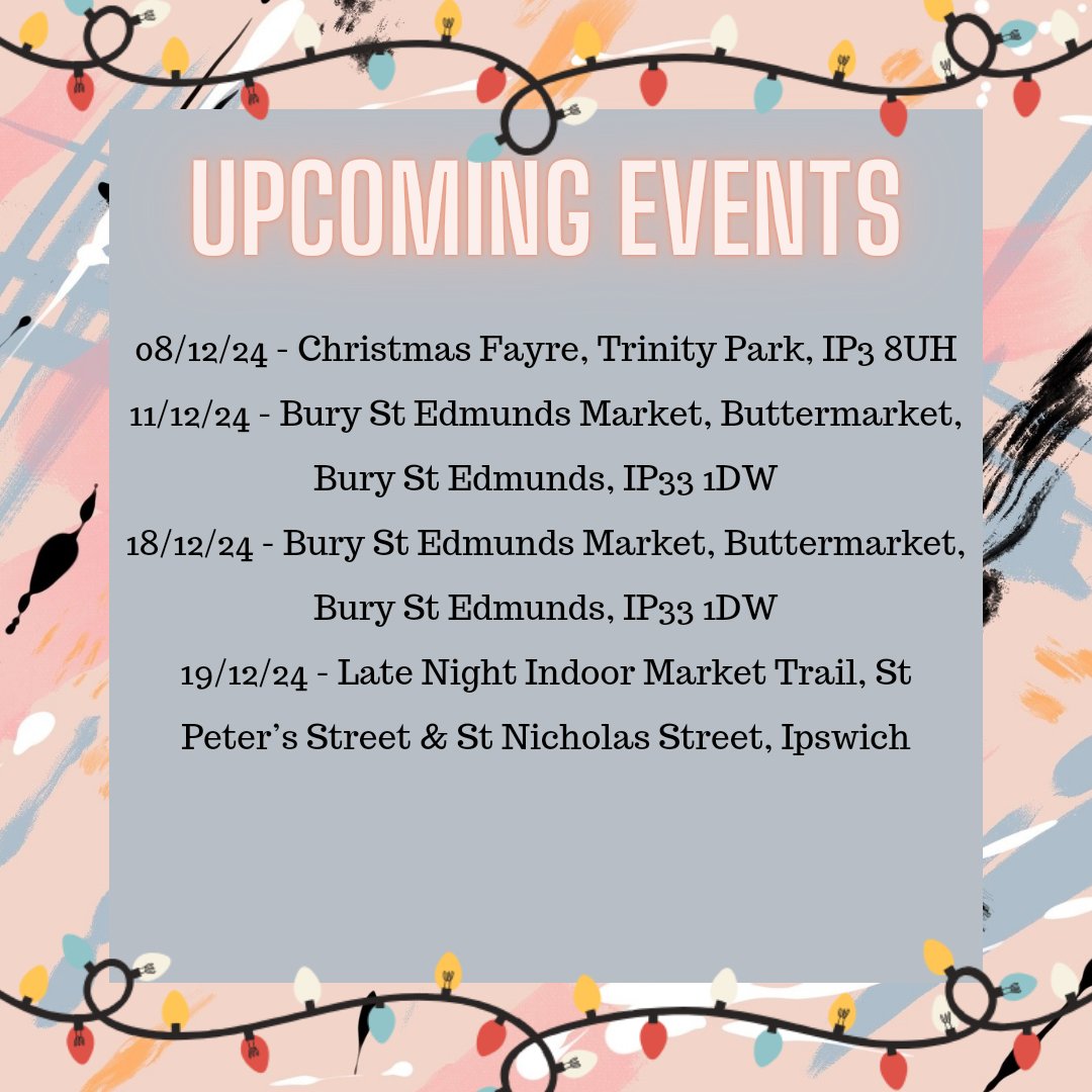 All of our winter/Christmas markets and events! ❄️🎄

#suffolkmarkets #essexmarkets #norfolkmarkets #shopsmall #shoplocal