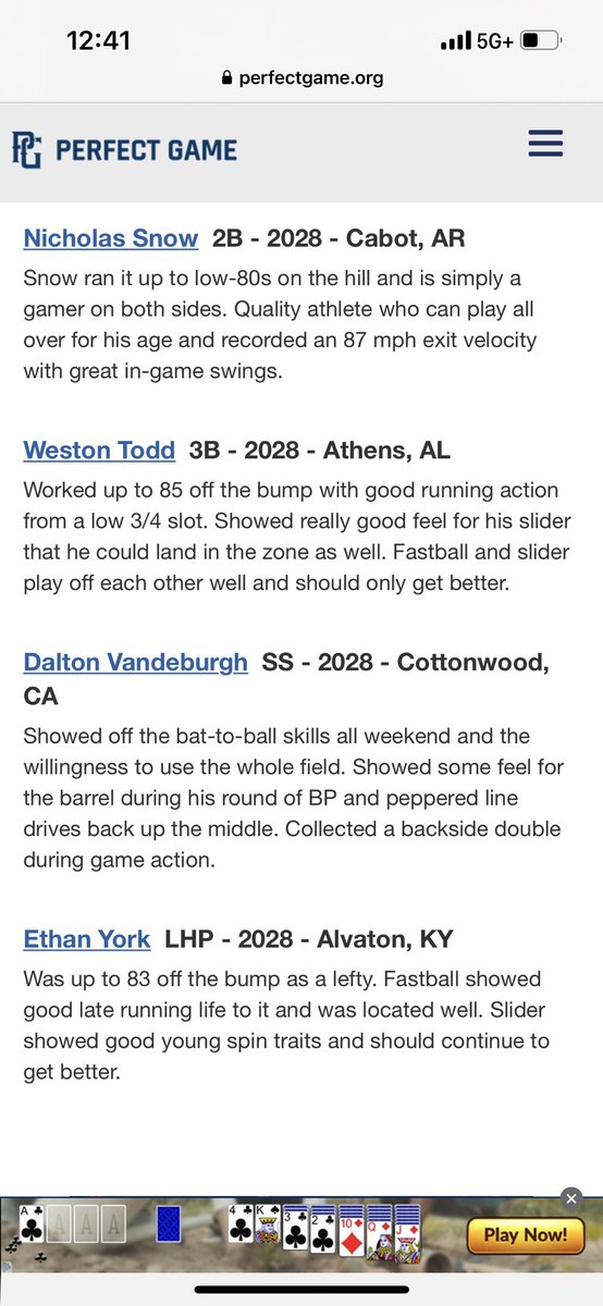 Nick Snow (@nicksnow99) on Twitter photo Excited to have been selected as one of the 2028 Top Prospects at the Highschool Allstate Select Championship in Tomball. <a href="/ARPROSPECTS/">Arkansas Prospects</a> <a href="/ARProspects2028/">Arkansas Prospects 2028</a> <a href="/2028spects/">2028spects</a> <a href="/PGShowcases/">PG Showcases</a> <a href="/PrepBaseballAR/">Prep Baseball Arkansas</a> @AR #prospectsplayhere Excited to have been selected as one of the 2028 Top Prospects at the Highschool Allstate Select Championship in Tomball. <a href="/ARPROSPECTS/">Arkansas Prospects</a> <a href="/ARProspects2028/">Arkansas Prospects 2028</a> <a href="/2028spects/">2028spects</a> <a href="/PGShowcases/">PG Showcases</a> <a href="/PrepBaseballAR/">Prep Baseball Arkansas</a> @AR #prospectsplayhere