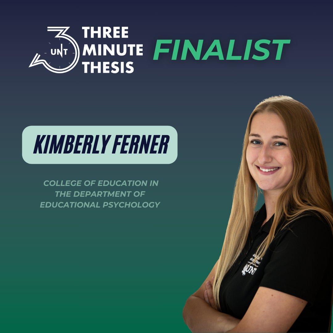 Introducing our 3MT Competition Finalists! Join us on November 16, Saturday, at the Lyceum for an unforgettable event. Don't miss the chance to hear their incredible research presentations and cast your vote for the People's Choice Award.
#UNTWorkshops #UNTGradSupport #UNT