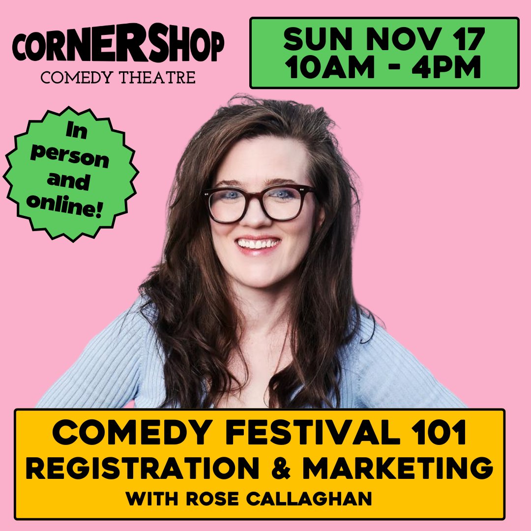 I’m running my <a href="/micomfestival/">Melbourne International Comedy Festival</a> 101 registration &amp; marketing workshop again this sunday! 

This one will be longer so we have time for break-outs &amp; will also include specific info about rego in time for the Nov 20 deadline

feel free to share with anyone who might find it useful!