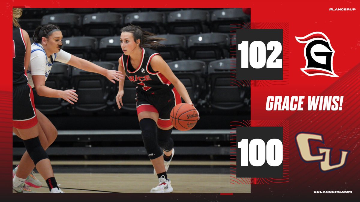 👀 Peyton Murphy and Morganne Houk each score 30+ points in a double overtime victory for <a href="/gracecollegewbb/">Grace Women’s Basketball</a>!!

#LancerUp