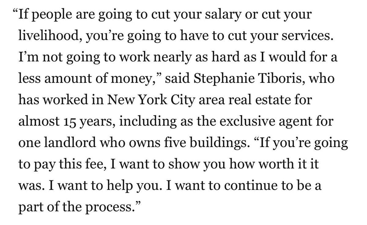 One thing that NYC brokers who *force* tenants to pay broker fees fail to understand is that almost no tenant wants their services because it’s 2024 and we have an even better service known as the internet.