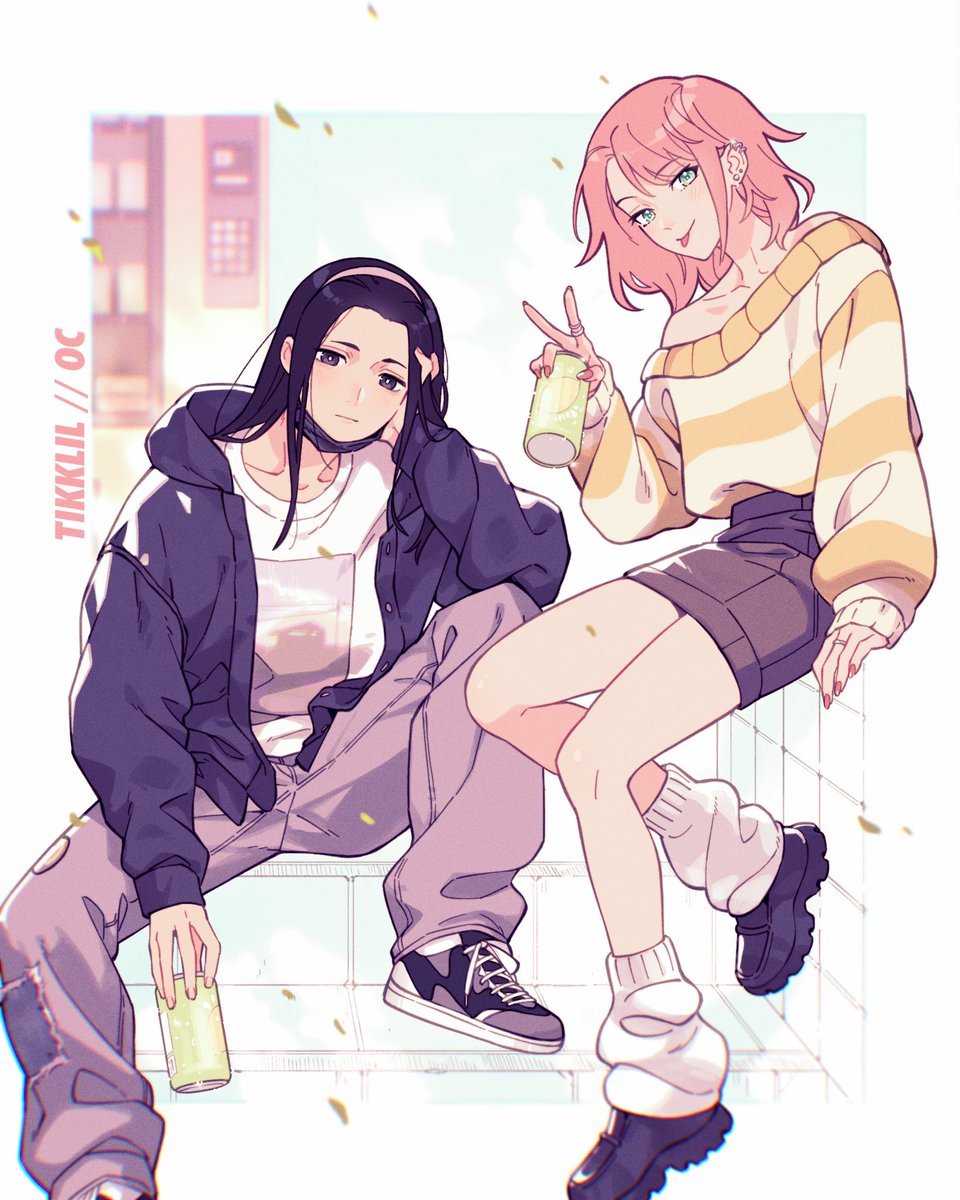 tikklil's tweet photo. Now that Drifting Into Summer has been out for a week, I can officially induct myself into the pink and black yuri club.
Come get your grumpy x sunshine swim team girls ✨💖
#driftingintosummer https://t.co/HP7lJrp1F9