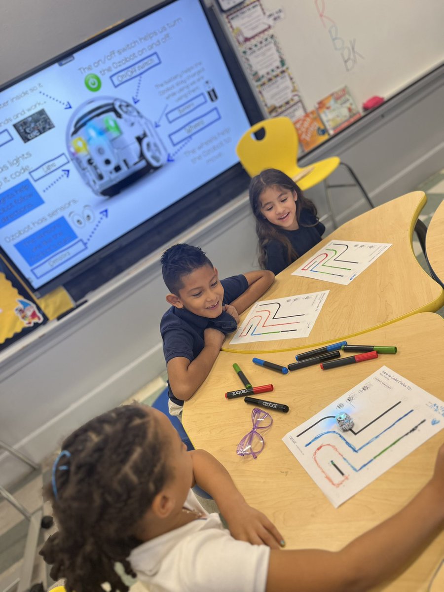 MsPepeLibrarian's tweet photo. 1st grade @s4_belleville we’re so excited to begin their @Ozobot unit! @school4_dc @missmacbps #STEMEducation #makerchallenge #librarymedia https://t.co/ZySq2waZtm