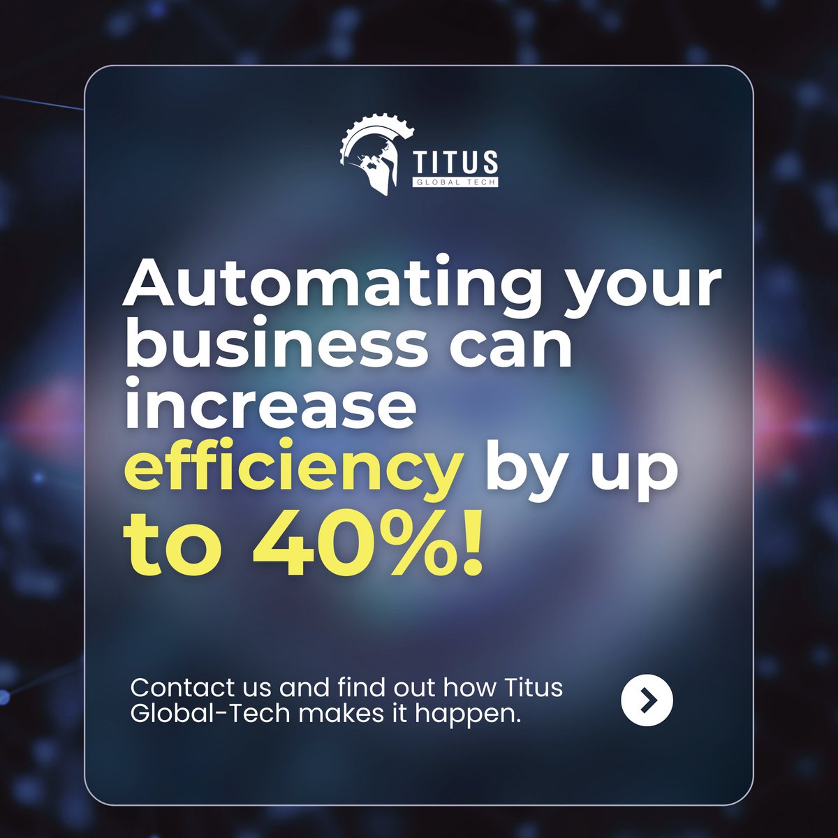 TitusGlobalTech's tweet photo. Want to boost your business efficiency by up to 40%?  Titus Global-Tech has the tools to make automation work for you! Don’t wait—reach out today and see how we can transform your workflow!  DM us or visit our site to get started!
#Automation #EfficiencyBoost #TitusGlobalTech https://t.co/yWVdzdy8Pe