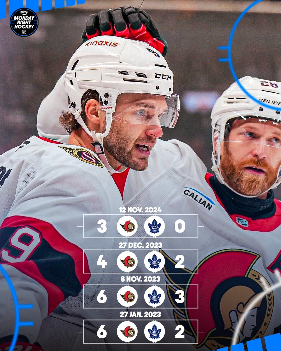 Four straight wins for the <a href="/Senators/">Ottawa Senators</a> in Toronto. 👀