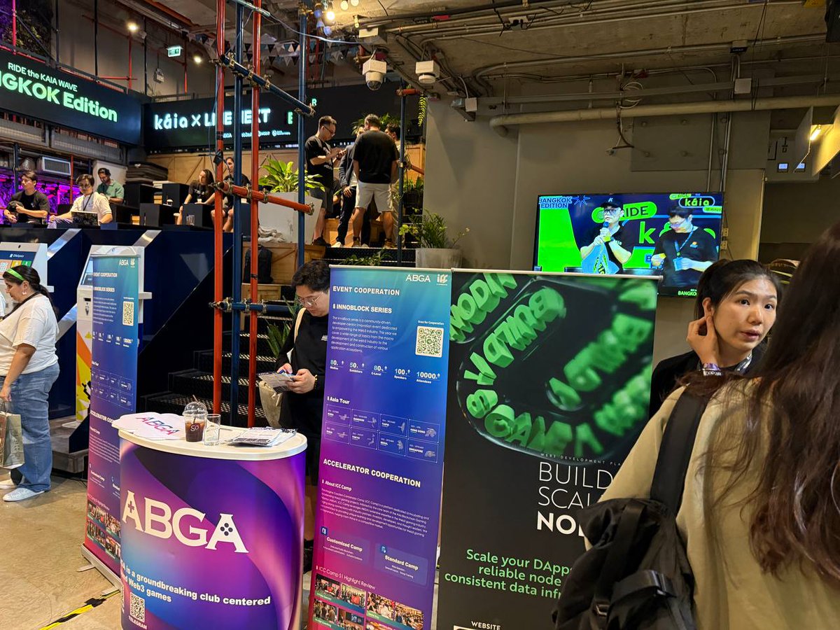 ABGA_Global's tweet photo. 🌊 Ride the Kaia Wave: Bangkok Edition wrapped up with incredible energy and excitement!

Huge thanks to @KaiaChain and LINE NEXT for hosting, and to everyone who joined us! As the event sponsor, we’re thrilled to have been part of this unforgettable experience. Yoka Zhou, CEO at ABGA, also joined the roundtable, sharing valuable insights with the community. From inspiring rides to meaningful connections, Bangkok brought the heat!🚀